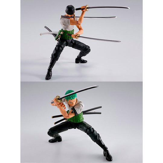 Têtes interchangeables de Zoro avec expressions faciales standard et tenugui