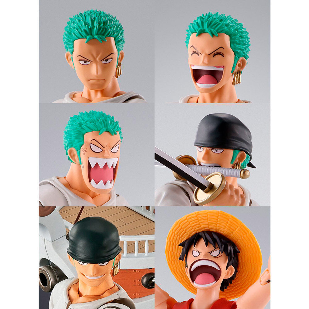 Expression faciale supplémentaire destinée à la figurine Monkey D. Luffy incluse