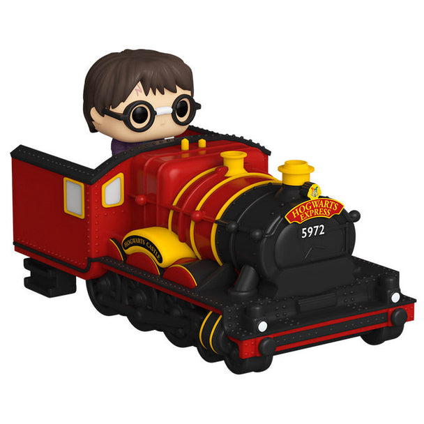 Vue rapprochée de la figurine Harry Potter Bitty POP montrant son visage et sa baguette magique