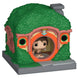 Vue rapprochée de la figurine Frodo Baggins Bitty POP montrant les détails du visage et des vêtements