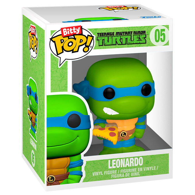 Image du Turtle Van vert emblématique avec les logos TMNT visibles