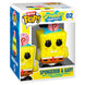 Photo rapprochée de la figurine SpongeBob Bitty POP Town mettant en avant les textures et finitions de qualité
