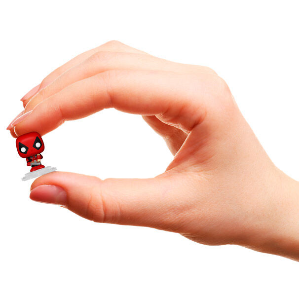 Ensemble complet Deadpool et camion Chimichanga Funko Bitty POP présenté sur fond blanc pour boutique