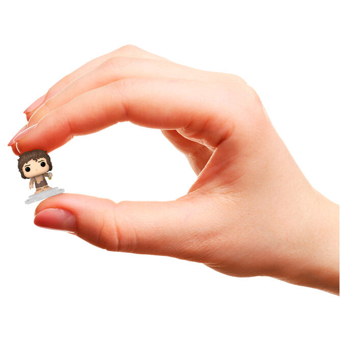 Ensemble complet de la figurine Bitty POP Frodo Baggins et du décor miniature du Comté par FUNKO