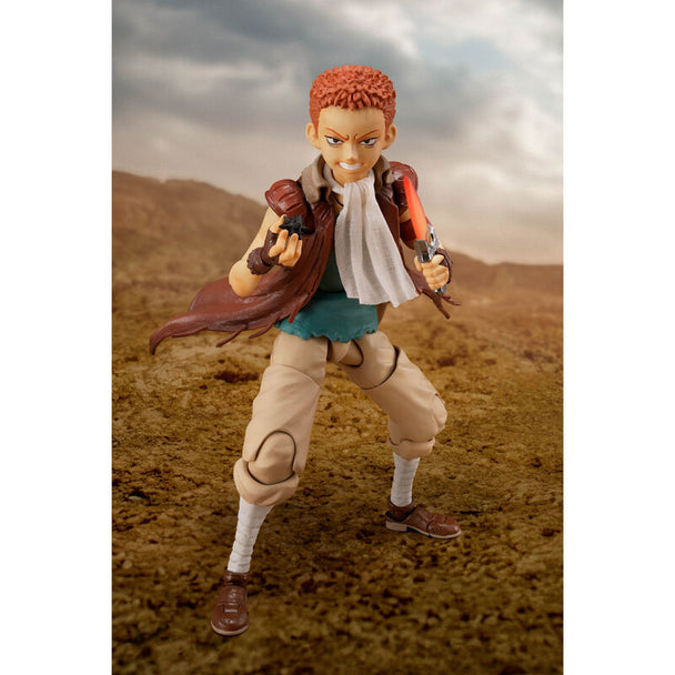 Détail des mains interchangeables et des expressions faciales variées de la figurine Isidro Berserk