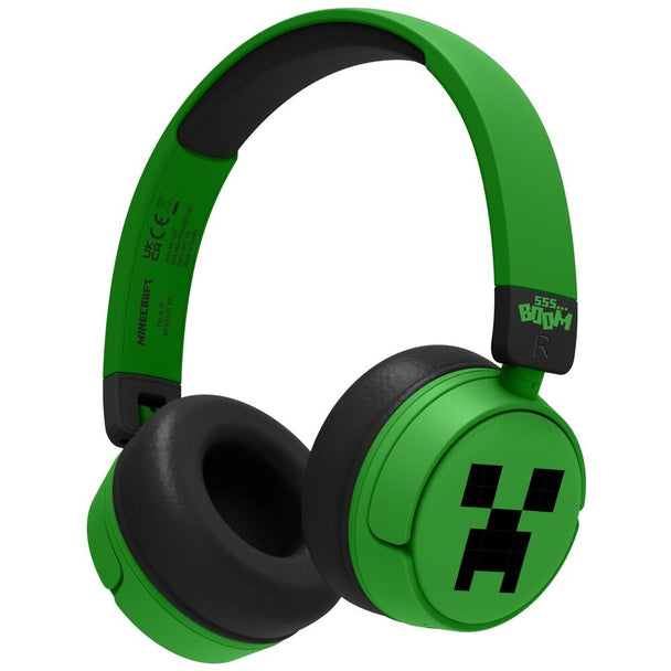 Vue rapprochée du coussinet doux du casque Minecraft OTL TECHNOLOGIES pour un port agréable