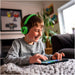 Présentation du casque Minecraft avec bandeau ajustable et dimensions compactes 15,5x15,5x3 cm