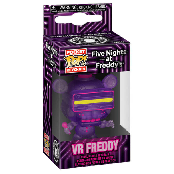 Vue rapprochée du porte-clés Pocket POP Freddy montrant la finition et la qualité du produit FUNKO