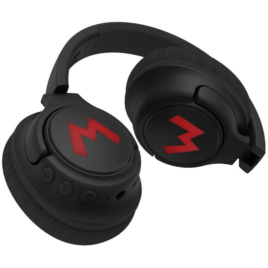 Vue rapprochée du micro intégré sur le casque Bluetooth Super Mario Bros OTL TECHNOLOGIES