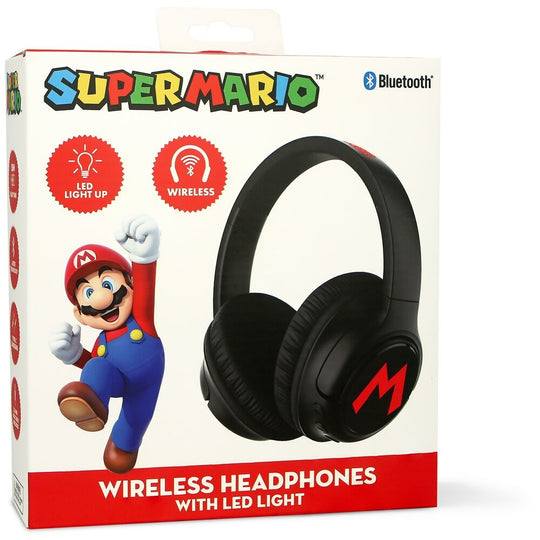 Photo du casque Super Mario Bros avec LED éteinte, soulignant la légèreté et la robustesse des matériaux