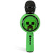 Microphone Bluetooth Minecraft avec haut-parleur LED allumé en couleur rouge