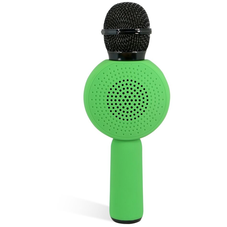 Présentation du microphone avec boutons de contrôle et éclairage LED