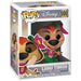 Détail de la figurine Funko POP Timon Luau montrant les couleurs vives et les accessoires traditionnels hawaïens