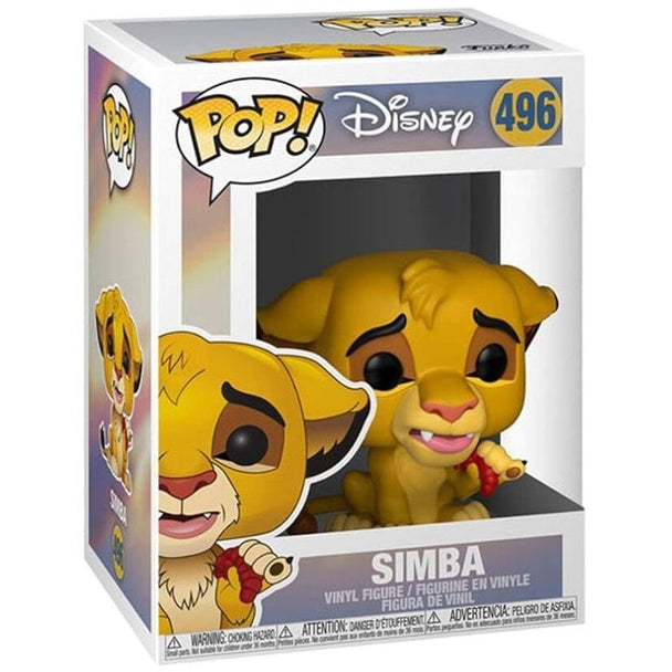 Vue rapprochée de la figurine Simba Funko POP avec détails colorés et expression fidèle