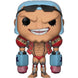 Figurine Funko POP Franky de One Piece en vinyle de 9 cm, vue avant dans sa boîte cadeau officielle
