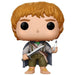 Détail de la figurine Samwise Gamgee Funko POP montrant l'effet phosphorescent dans l'obscurité
