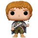 Détail de la figurine Samwise Gamgee Funko POP montrant l'effet phosphorescent dans l'obscurité