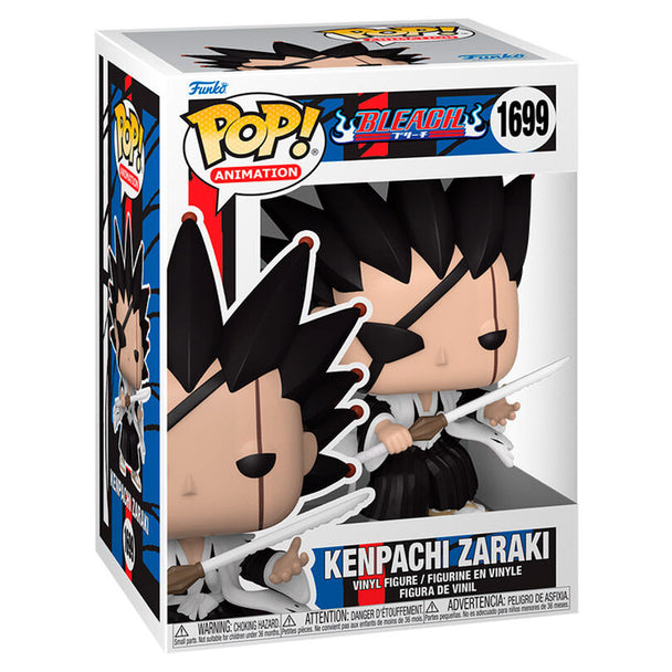 Figurine Funko POP Kenpachi Zaraki de Bleach en vinyle de 9 cm dans sa boîte cadeau officielle