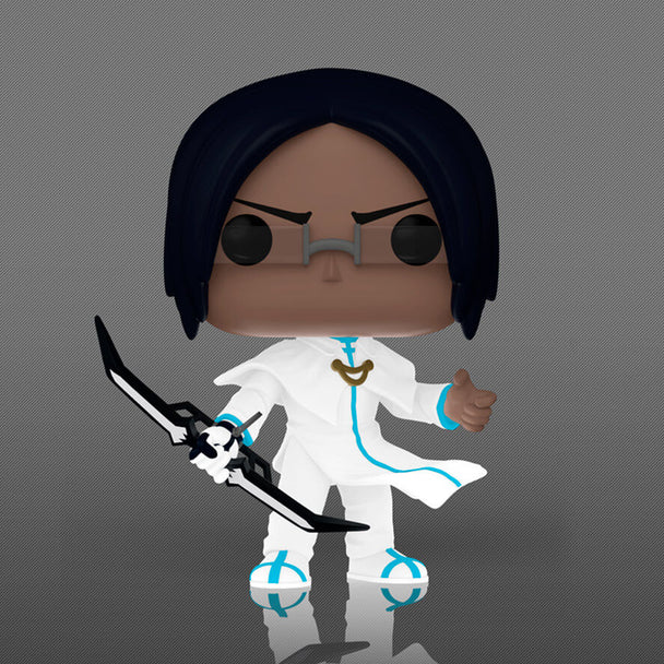 Vue rapprochée de la figurine Funko POP Uryu Ishida Chase avec détails précis et couleurs vives