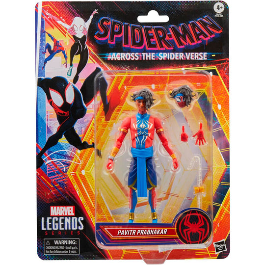 Figurine articulée Marvel Spider-Man Pavitr Prabhakar 15cm vue de face avec costume détaillé