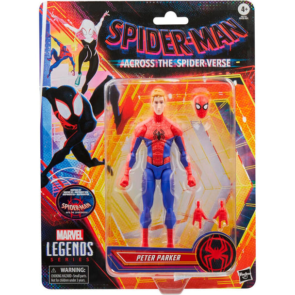 Figurine Spider-Man Peter Parker 15cm articulée vue de face avec accessoires
