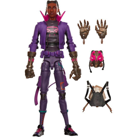 Vue rapprochée des accessoires inclus avec la figurine Spider-Man Miles Morales HASBRO