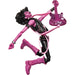 Profil latéral de la figurine Spider-Punk 15cm montrant les articulations