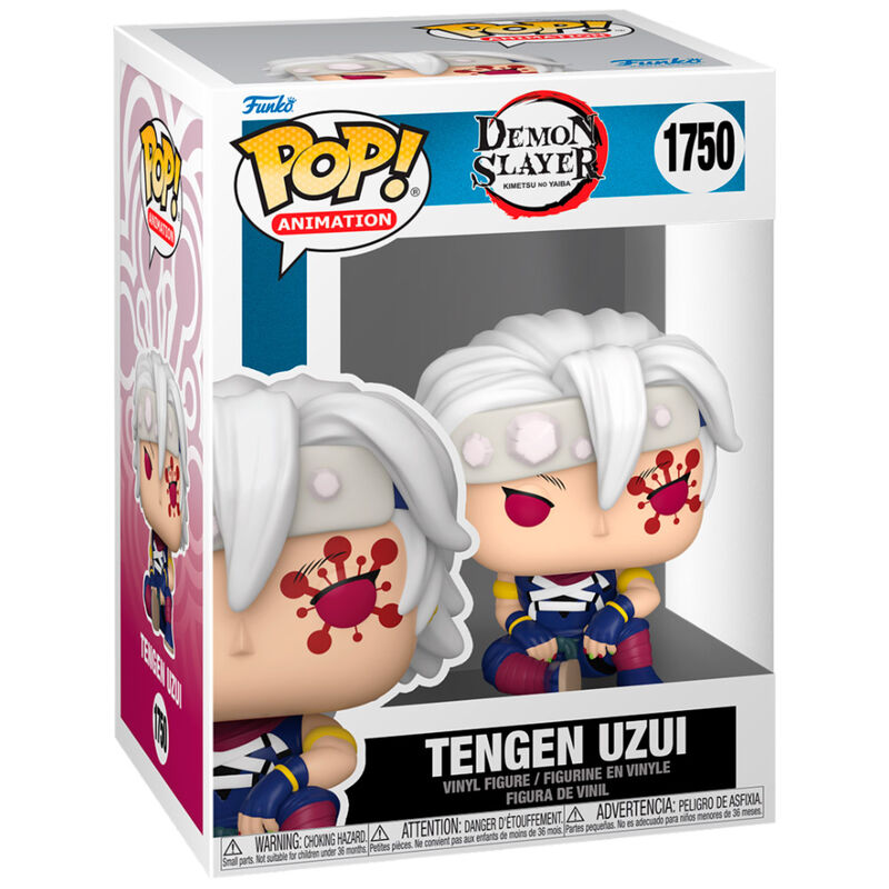 Figurine Funko POP de Tengen Uzui de Demon Slayer en vinyle de 9 cm avec détails précis