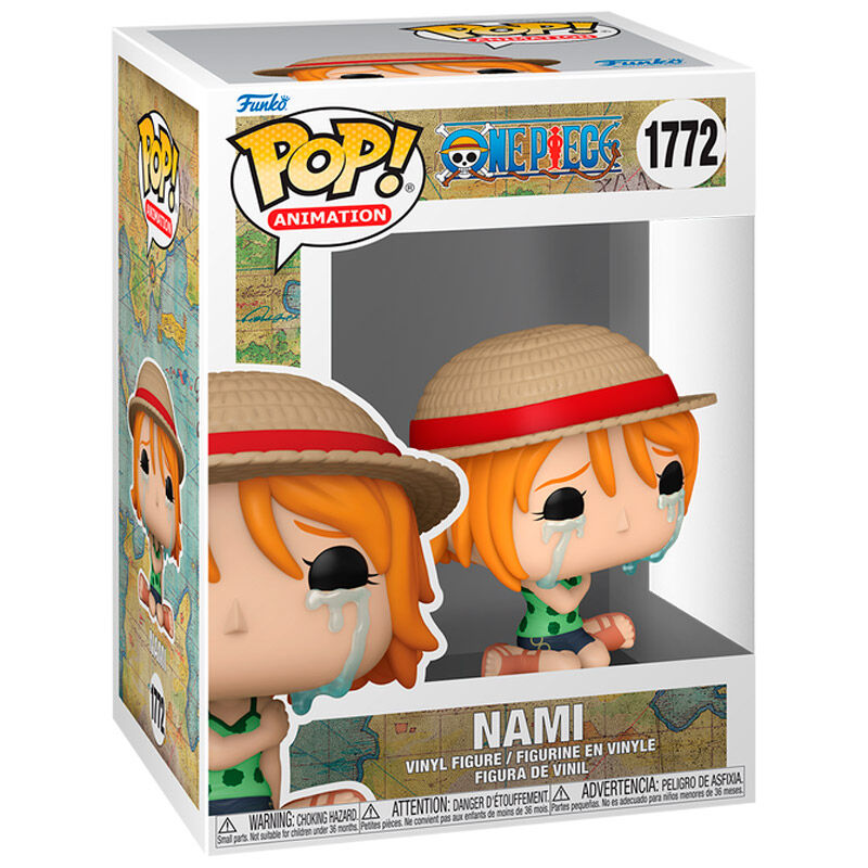 Figurine Funko POP Nami de One Piece en vinyle de 9 cm dans sa boîte cadeau originale, vue de face