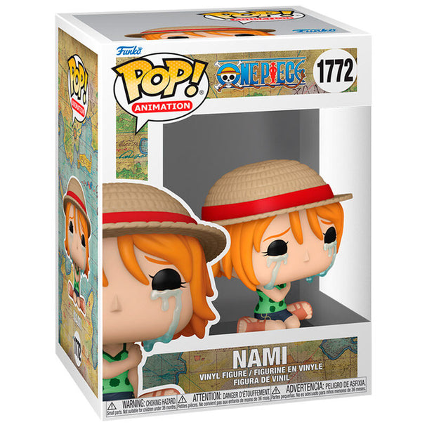 Figurine Funko POP Nami de One Piece en vinyle de 9 cm dans sa boîte cadeau originale, vue de face
