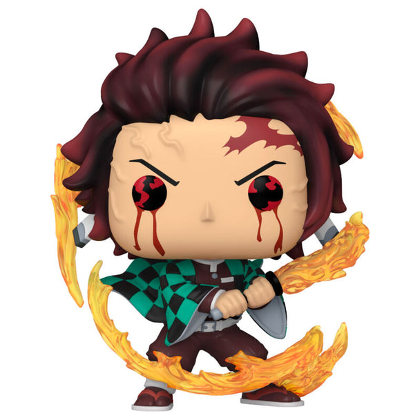 Boîte cadeau collector contenant la figurine Funko POP Tanjiro Kamado, parfaite pour offrir aux fans de Demon Slayer