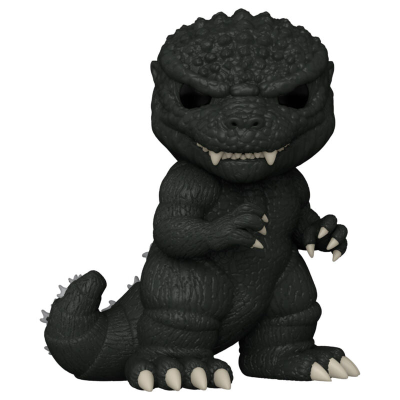 Vue rapprochée de la figurine Funko POP Godzilla 1984 montrant ses textures et couleurs authentiques