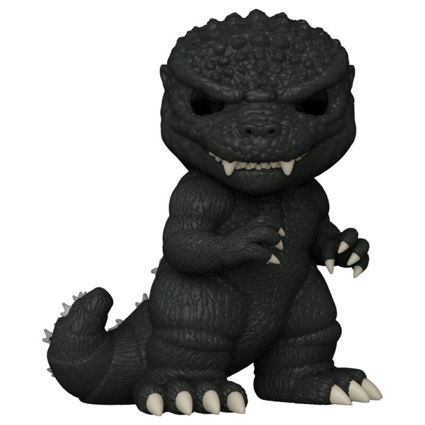 Vue rapprochée de la figurine Funko POP Godzilla 1984 montrant ses textures et couleurs authentiques