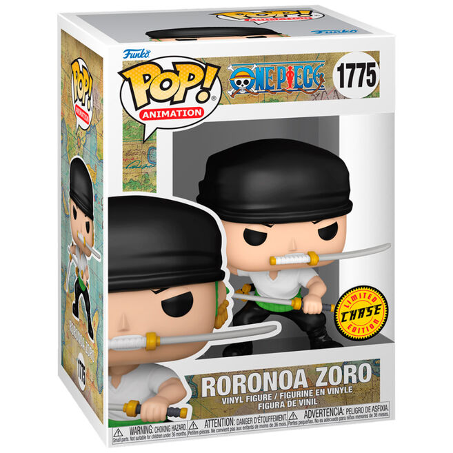 Détail de la version Chase exclusive de la figurine Funko POP Roronoa Zoro One Piece