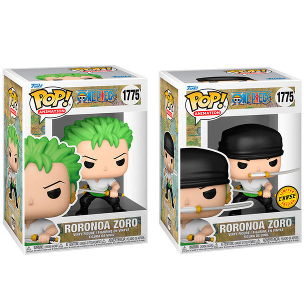 Figurine Funko POP Roronoa Zoro de One Piece en vinyle de 9 cm avec épées
