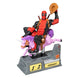 Vue de face du calendrier perpétuel 3D Deadpool Marvel en résine peinte à la main