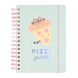 Couverture rigide du cahier Pusheen Foodie A5 ERIK avec illustration colorée et fermeture élastique