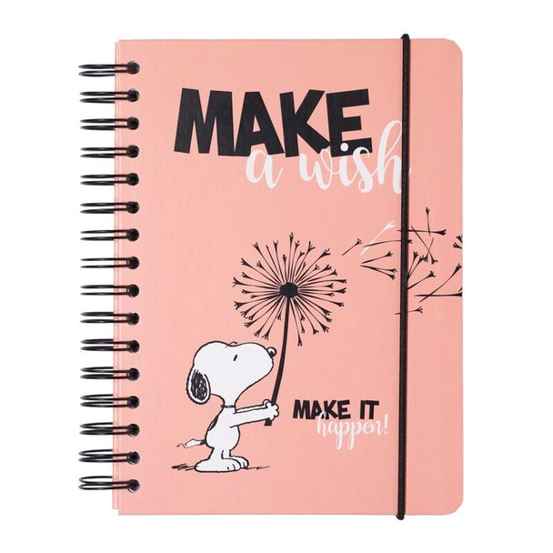 Carnet A5 Snoopy ERIK fermé avec couverture rigide et design coloré