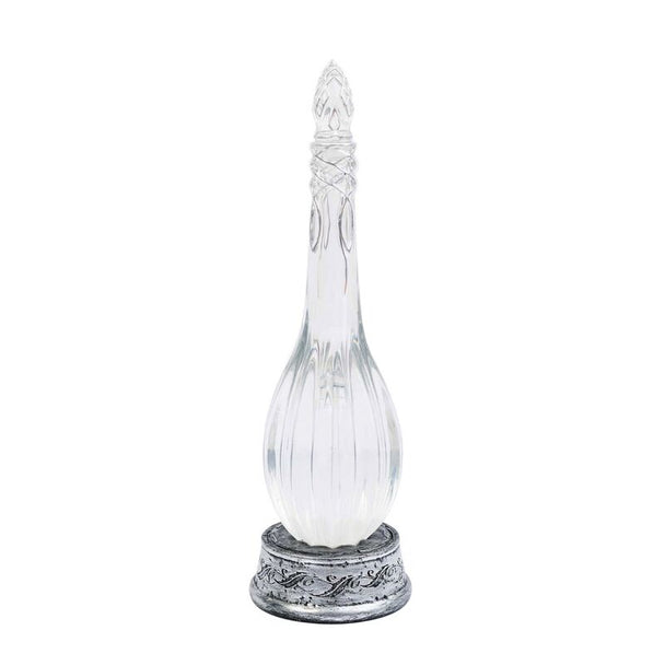 Lampe Earendil Le Seigneur des Anneaux en résine avec éclairage LED froid allumée sur un bureau