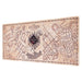 Vue rapprochée du tapis gaming Harry Potter Carte des Maraudeurs avec détails de la surface textile waterproof