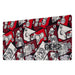 Vue en plongée du tapis de bureau gaming One Piece ERIK montrant sa surface textile haute densité et ses dimensions 80x35 cm