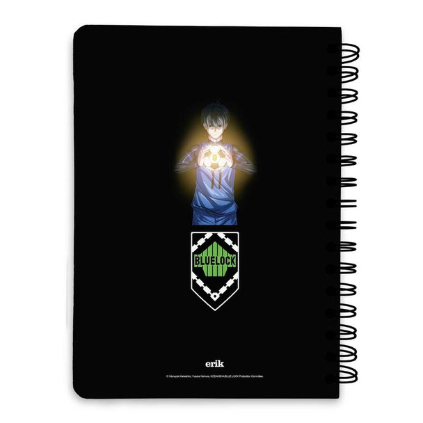 Pages intérieures du cahier Blue Lock A5 ERIK montrant un papier de qualité pour écriture et croquis