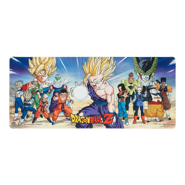 Détail de la surface textile haute densité waterproof du tapis Dragon Ball Z ERIK pour une utilisation précise de la souris