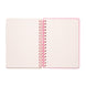 Intérieur du cahier A5 Pusheen Foodie ERIK avec pages blanches et pochette de rangement intégrée