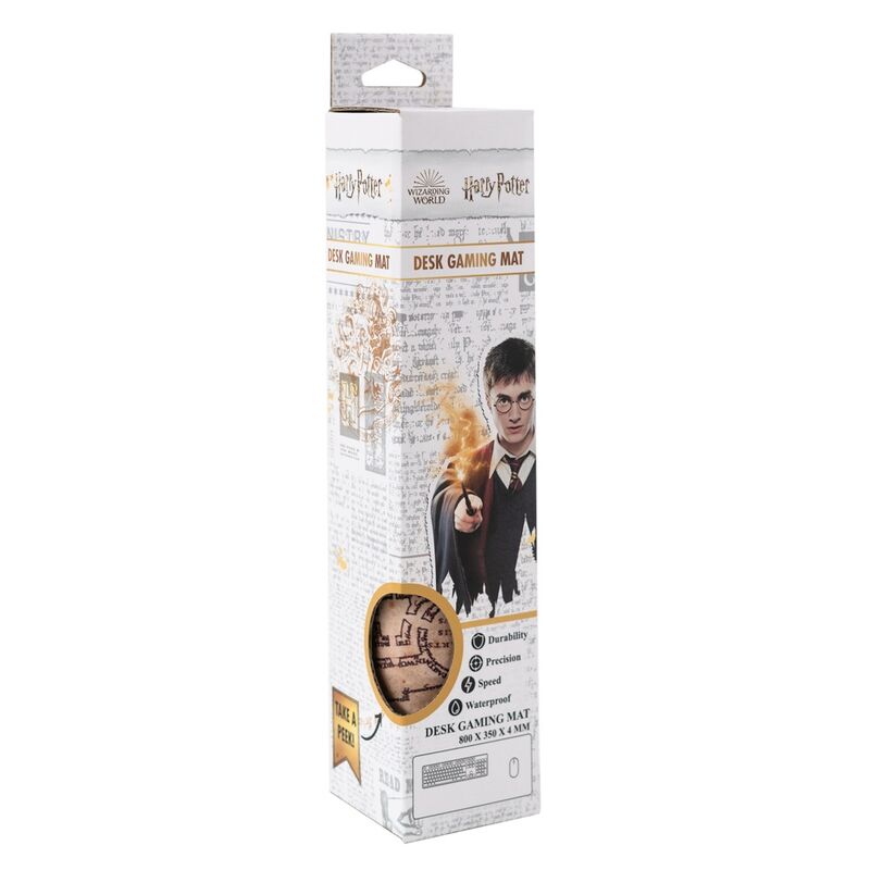 Base antidérapante en caoutchouc du tapis de bureau Harry Potter assurant une stabilité parfaite