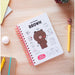 Pochette intérieure intégrée dans la couverture arrière du cahier A5 Line Friends ERIK pour ranger des documents