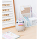 Côté pile de la lampe Pusheen avec compartiment ouvert pour 3 piles AA