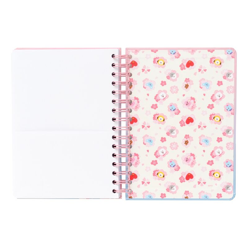 Poche intérieure pratique du cahier BT21 Sakura A5 ERIK pour ranger notes et documents