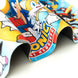 Détail des bords renforcés du tapis Sonic the Hedgehog ERIK pour une meilleure résistance à l’usure