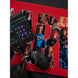 Présentation du design Marvel Avengers imprimé sur le tapis gaming ERIK, style dynamique et coloré